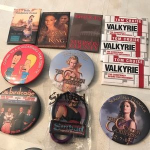 Bundle of 11 collectible Movie pins NEW 1 Sinbad C